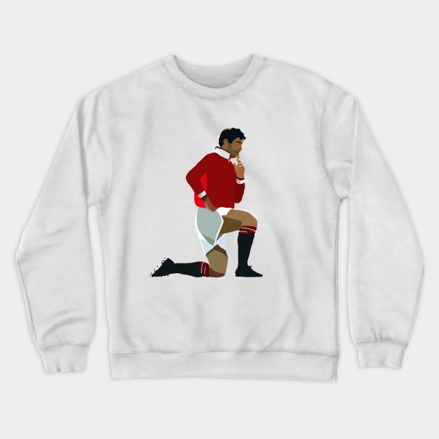 Eric Cantona The King Crewneck Sweatshirt by Webbed Toe Design's